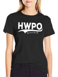 HWPO Hard Work Pays Off Black Graphic T-Shirt