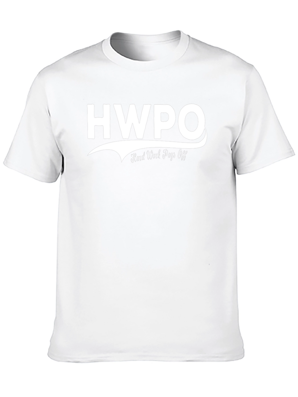HWPO Hard Work Pays Off Black Graphic T-Shirt