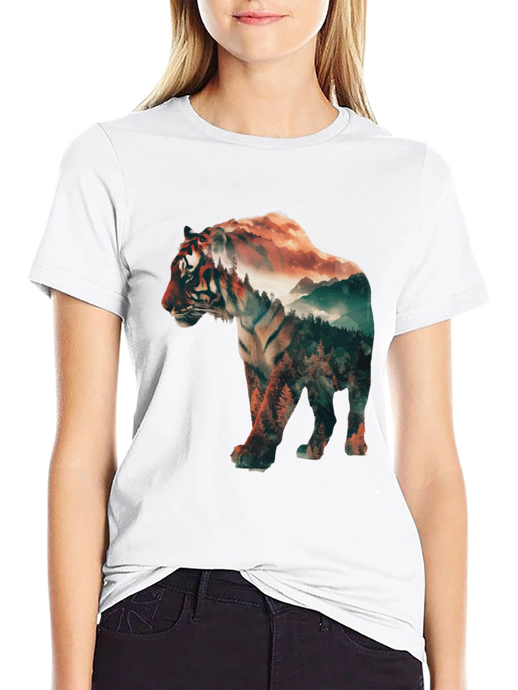 Tiger Landscape Graphic Tee