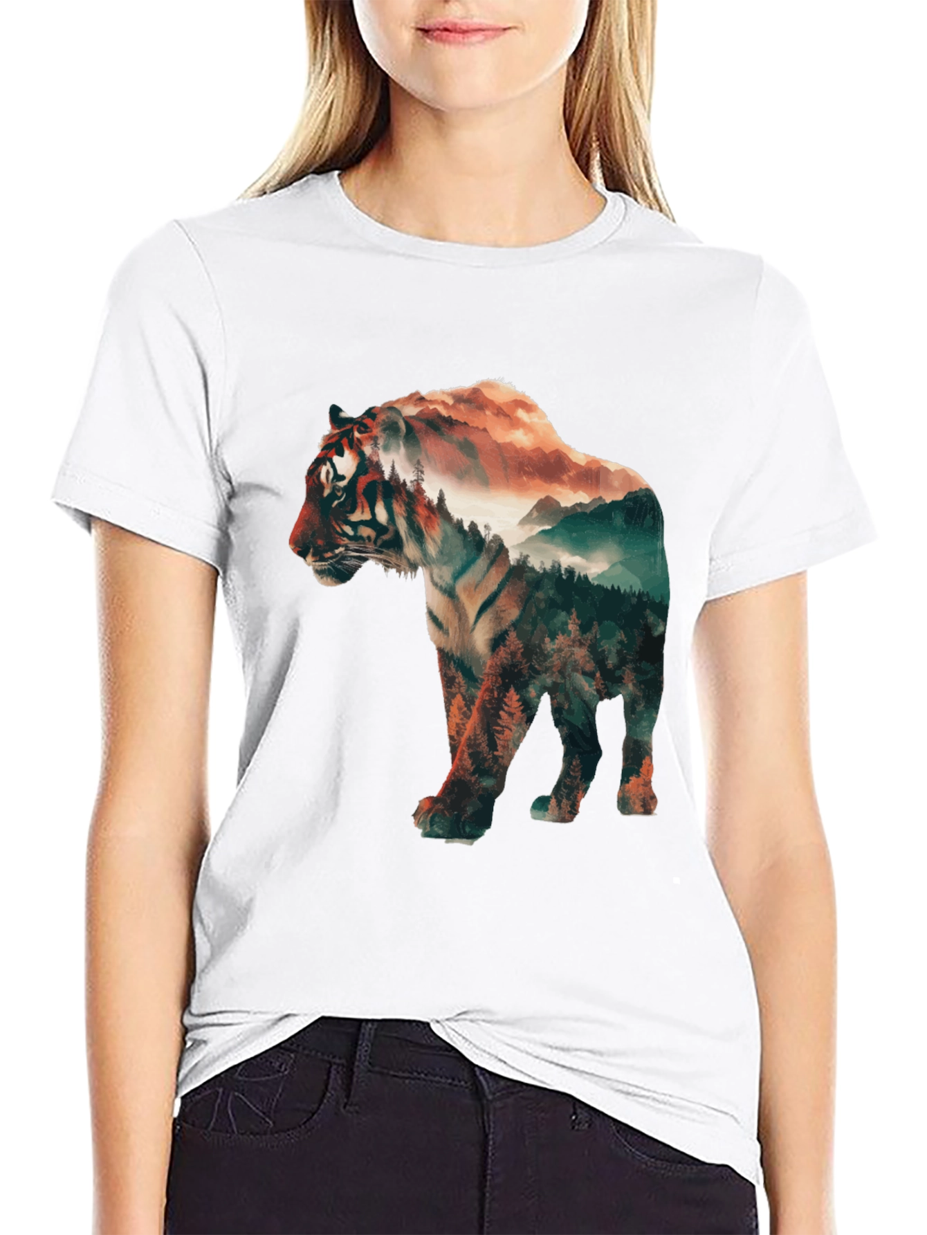 Tiger Landscape Graphic Tee