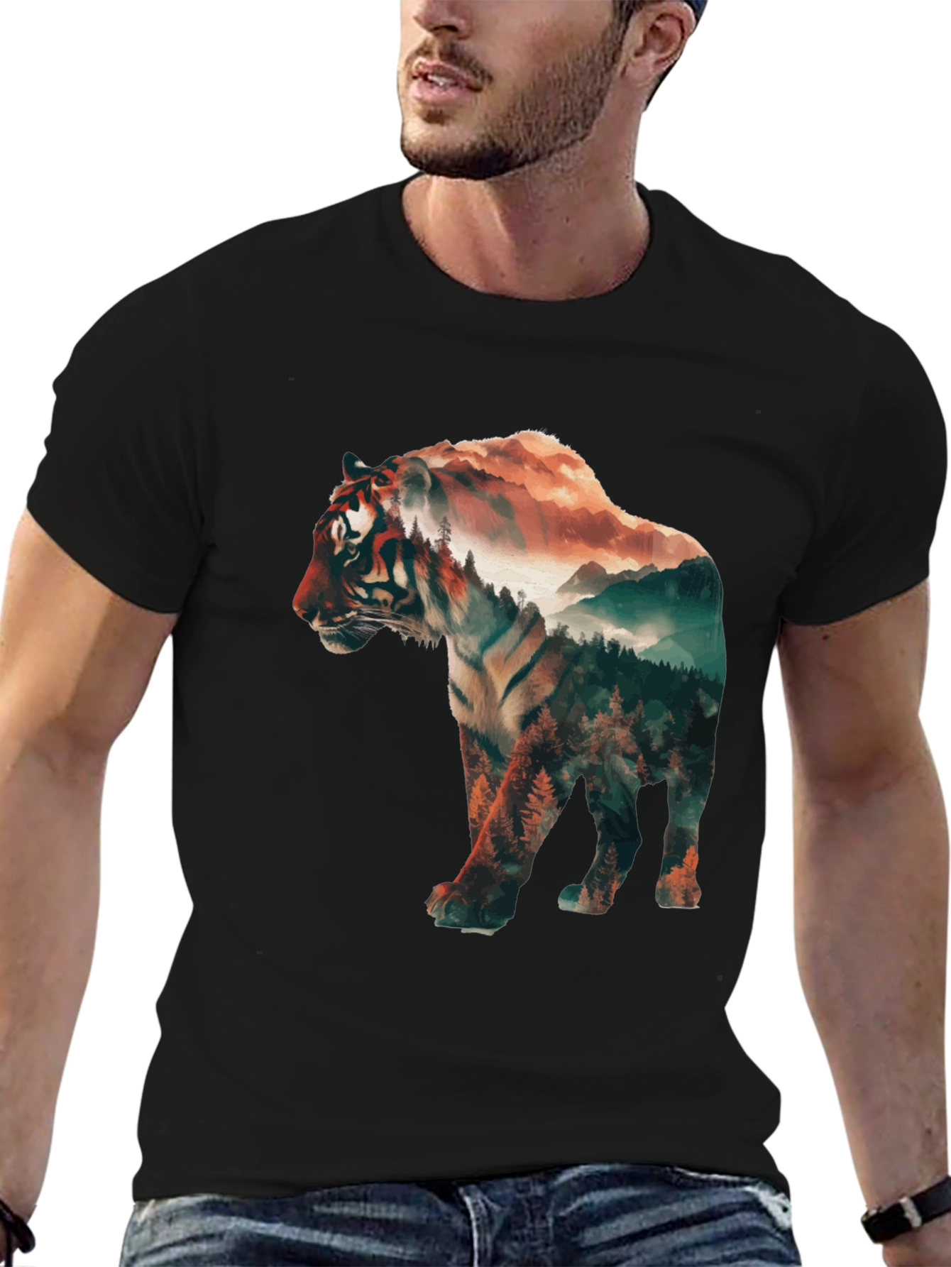 Tiger Landscape Graphic Tee
