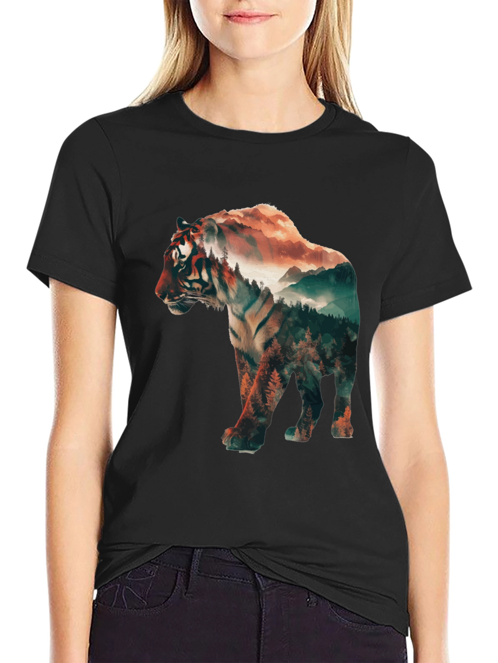 Tiger Landscape Graphic Tee