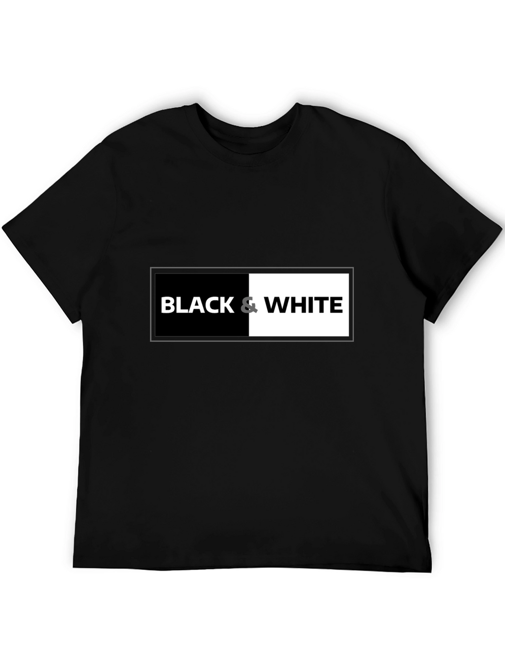 Black & White Graphic Tee - Contrast Design