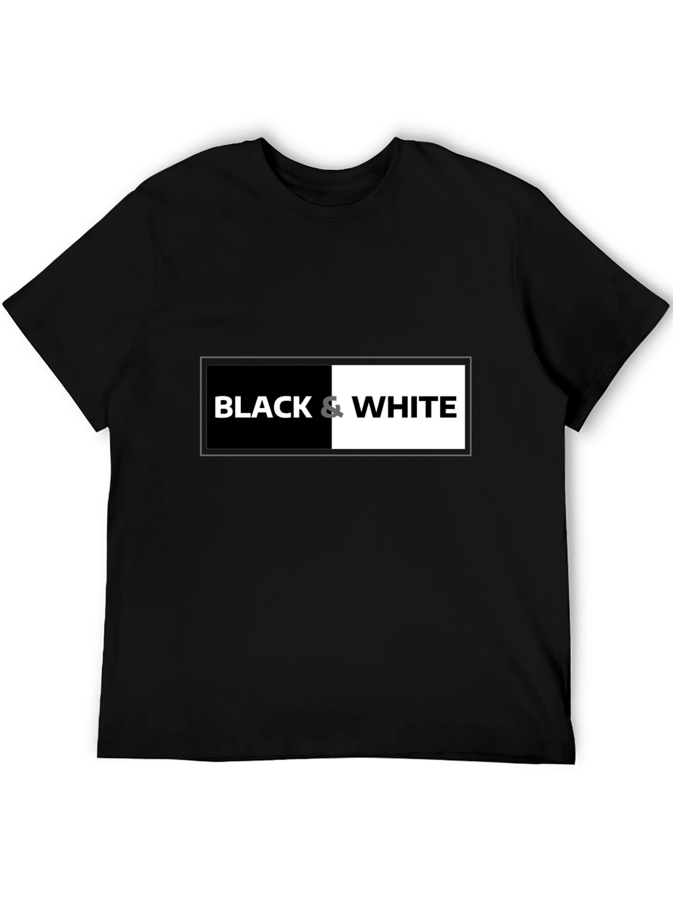 Black & White Graphic Tee - Contrast Design