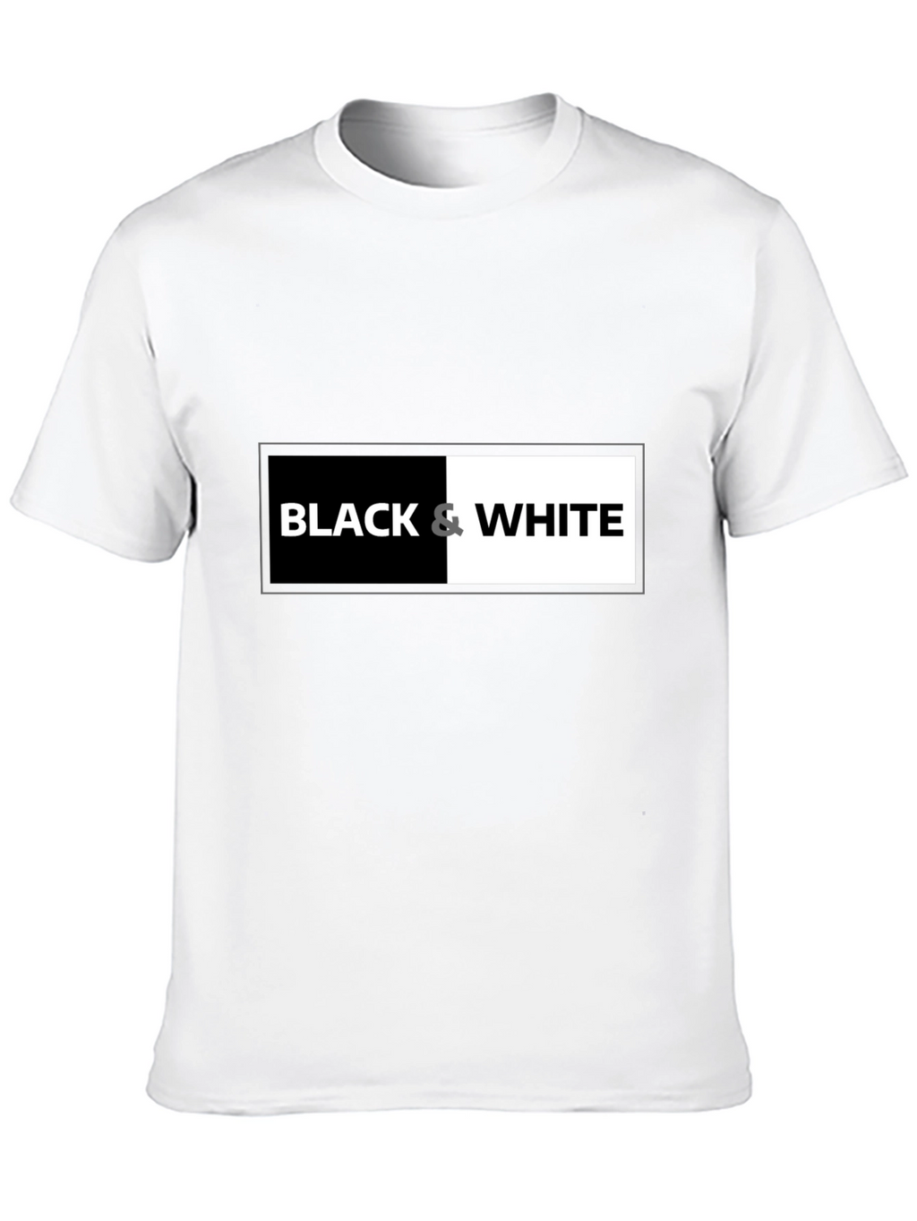 Black & White Graphic Tee - Contrast Design