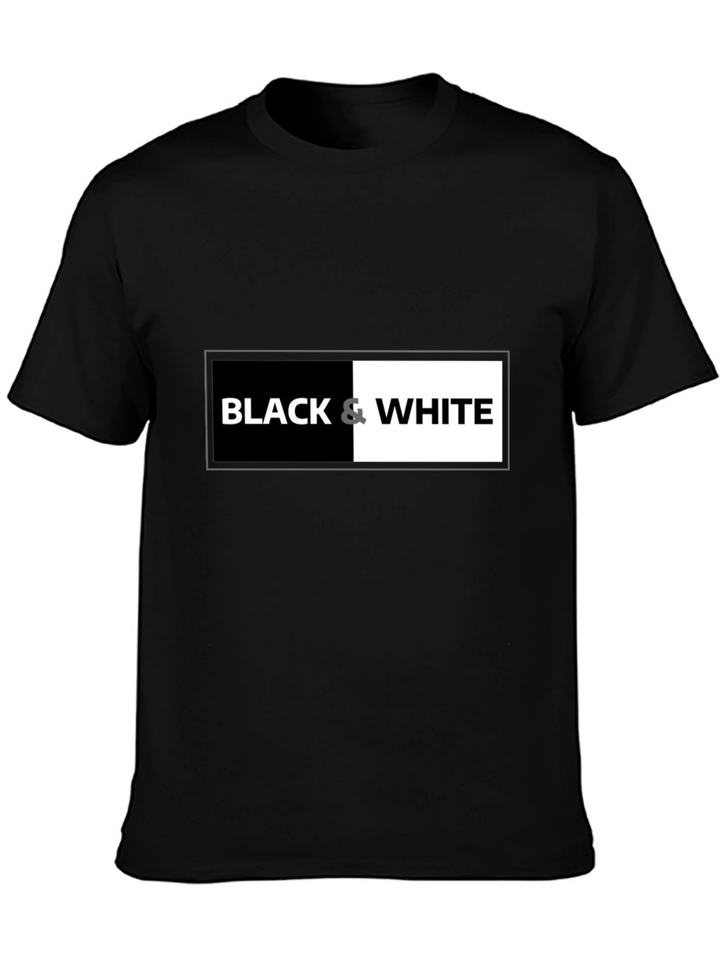 Black & White Graphic Tee - Contrast Design