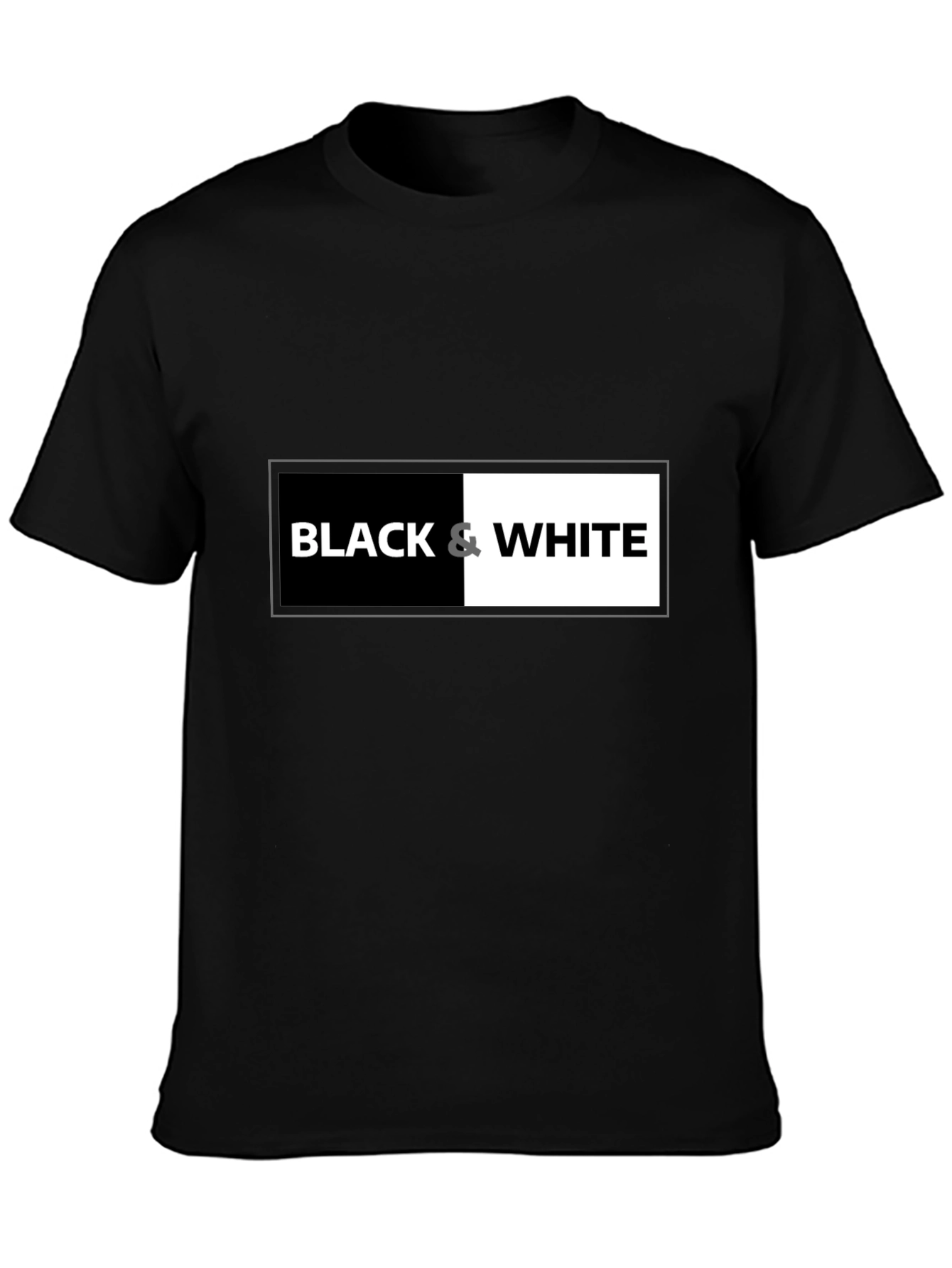 Black & White Graphic Tee - Contrast Design