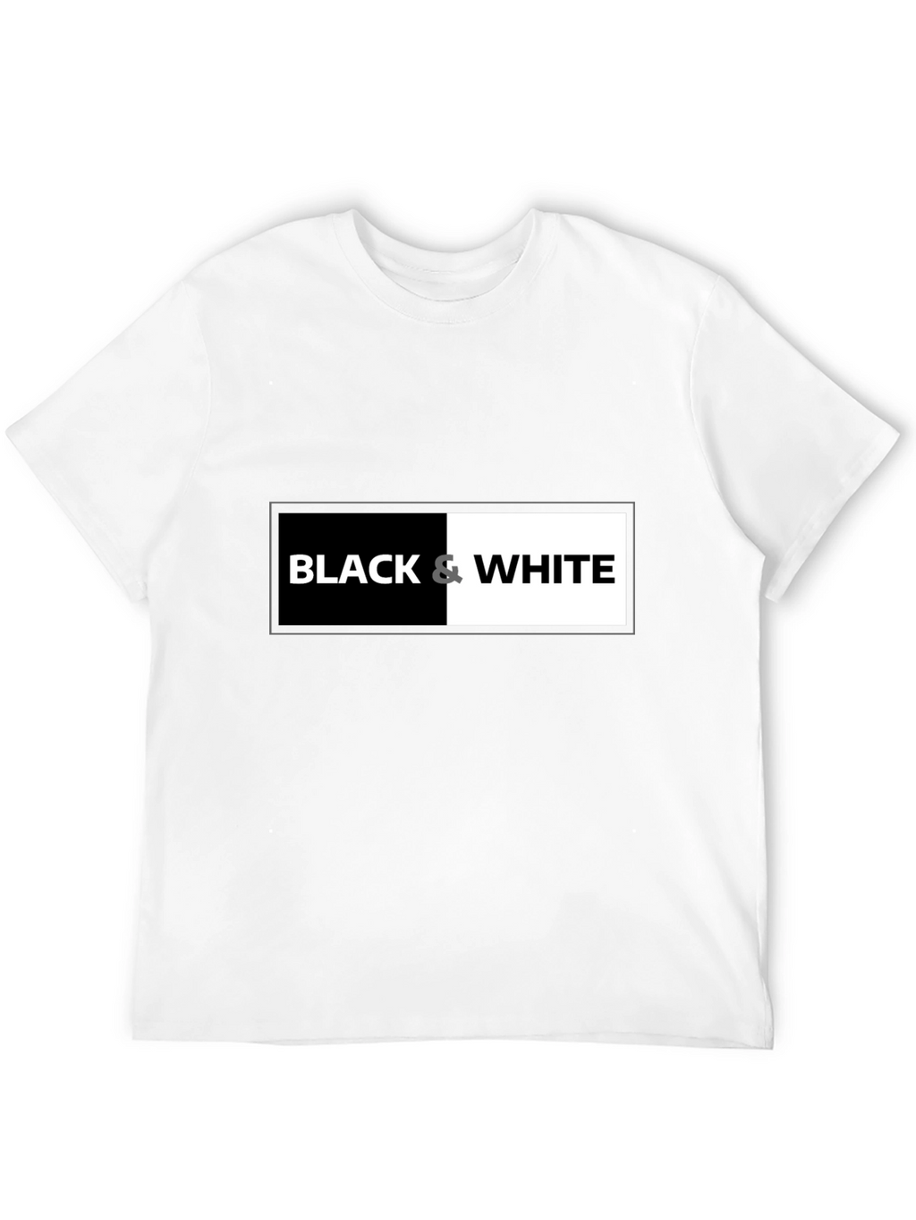 Black & White Graphic Tee - Contrast Design