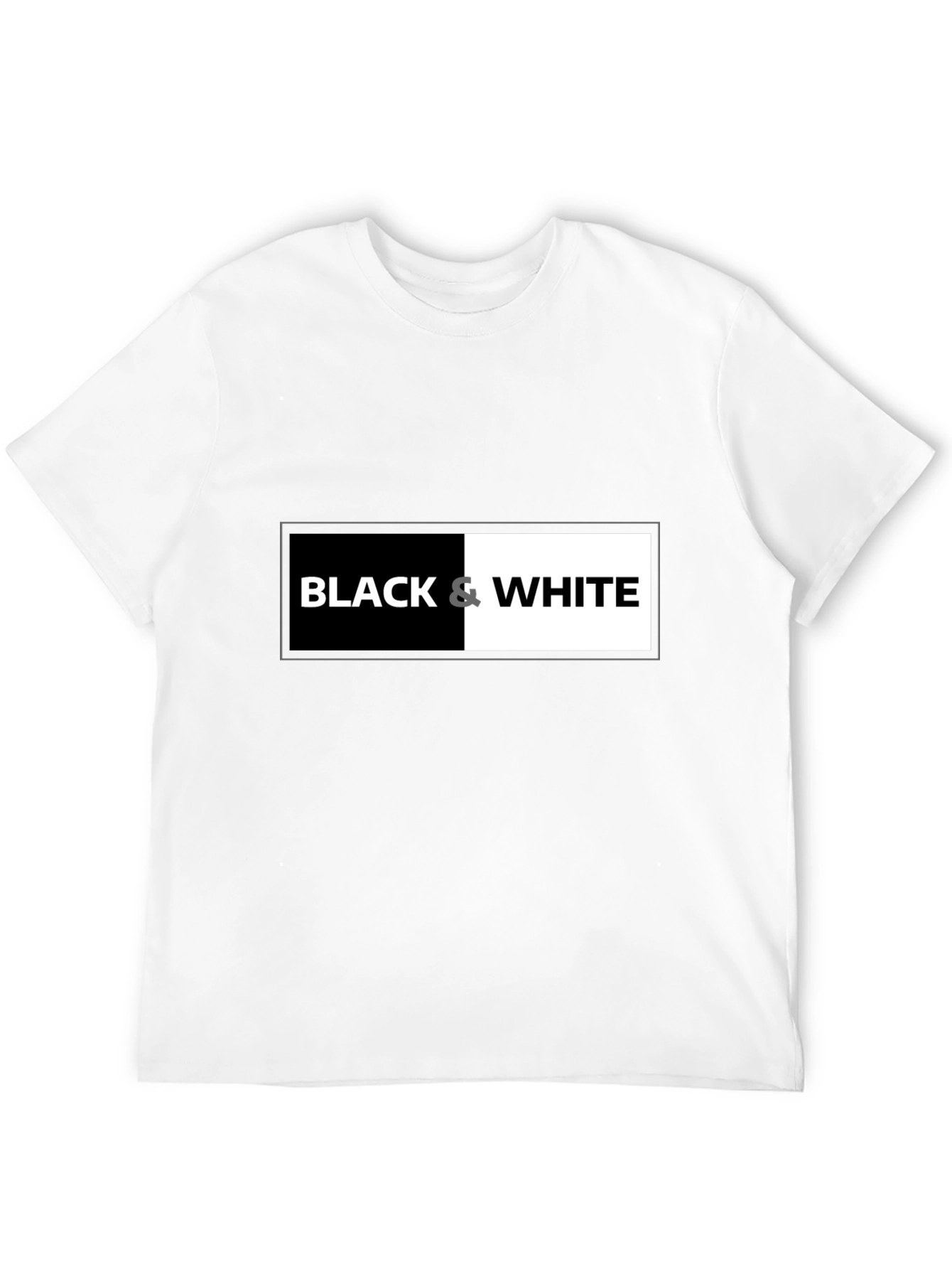 Black & White Graphic Tee - Contrast Design