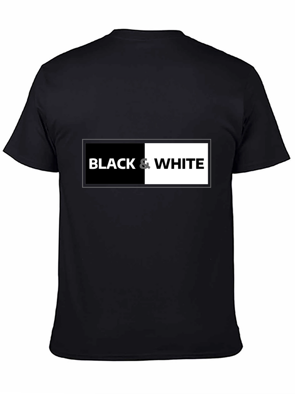 Black & White Graphic Tee - Contrast Design