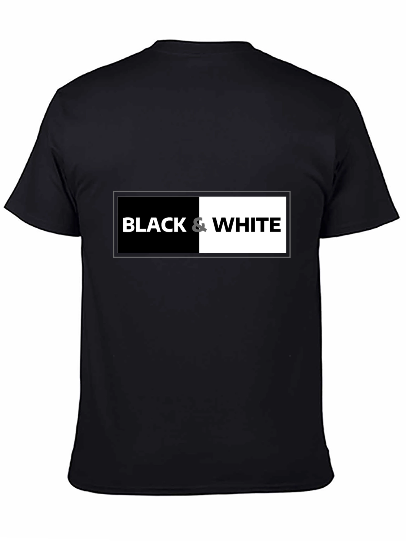 Black & White Graphic Tee - Contrast Design