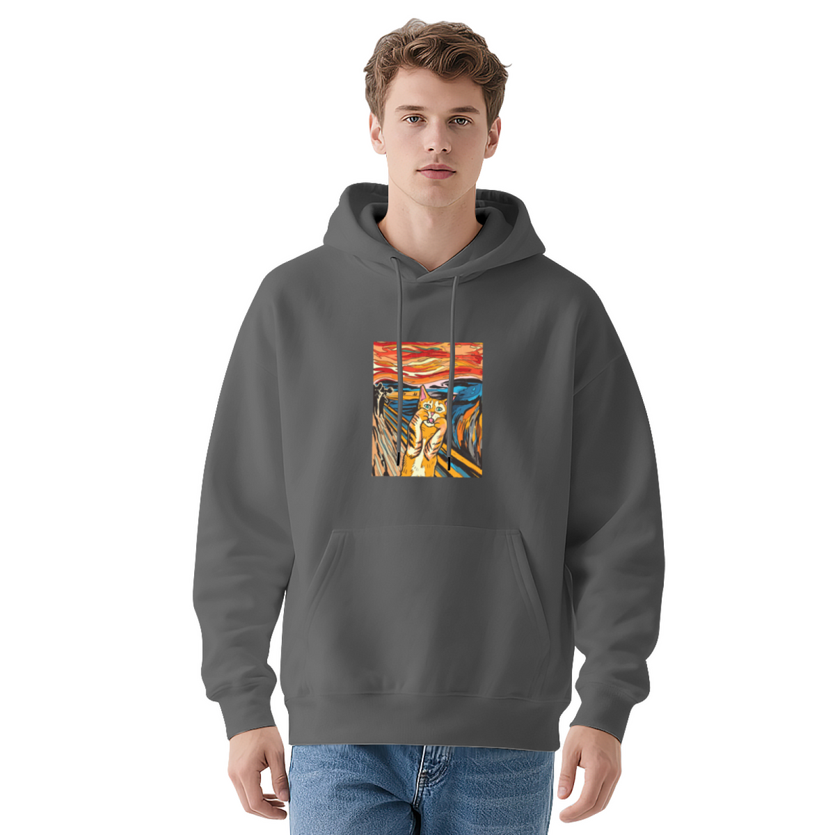 Geometric Art Hoodie - Modern Pattern Pullover #0489