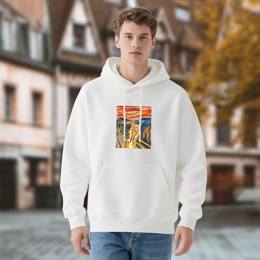 Geometric Art Hoodie - Modern Pattern Pullover #0489