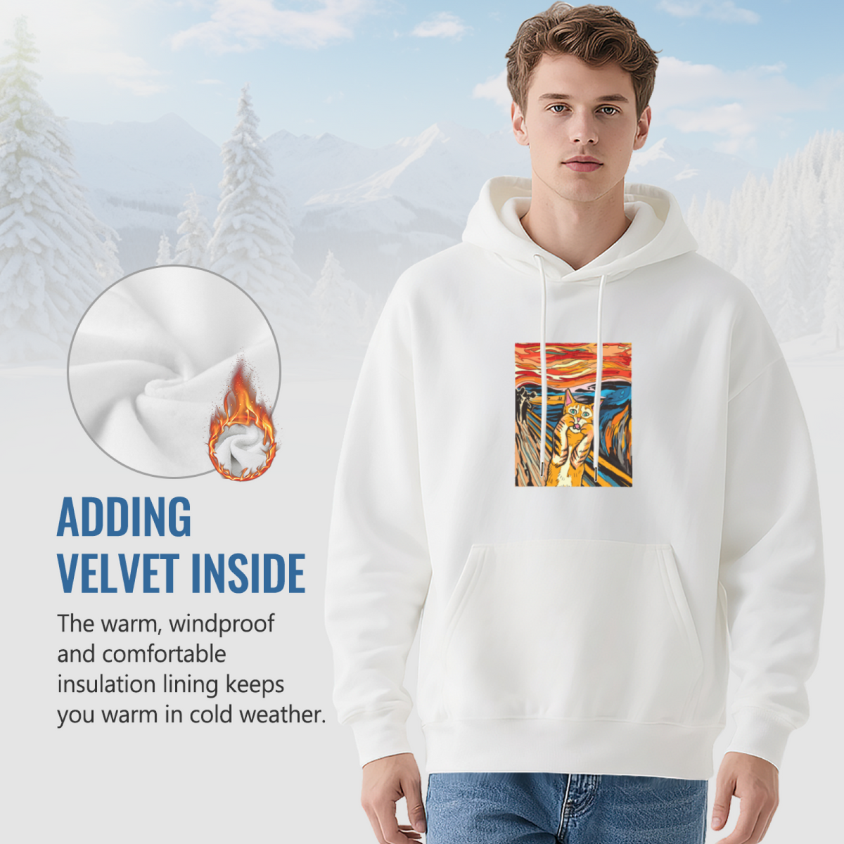 Geometric Art Hoodie - Modern Pattern Pullover #0489