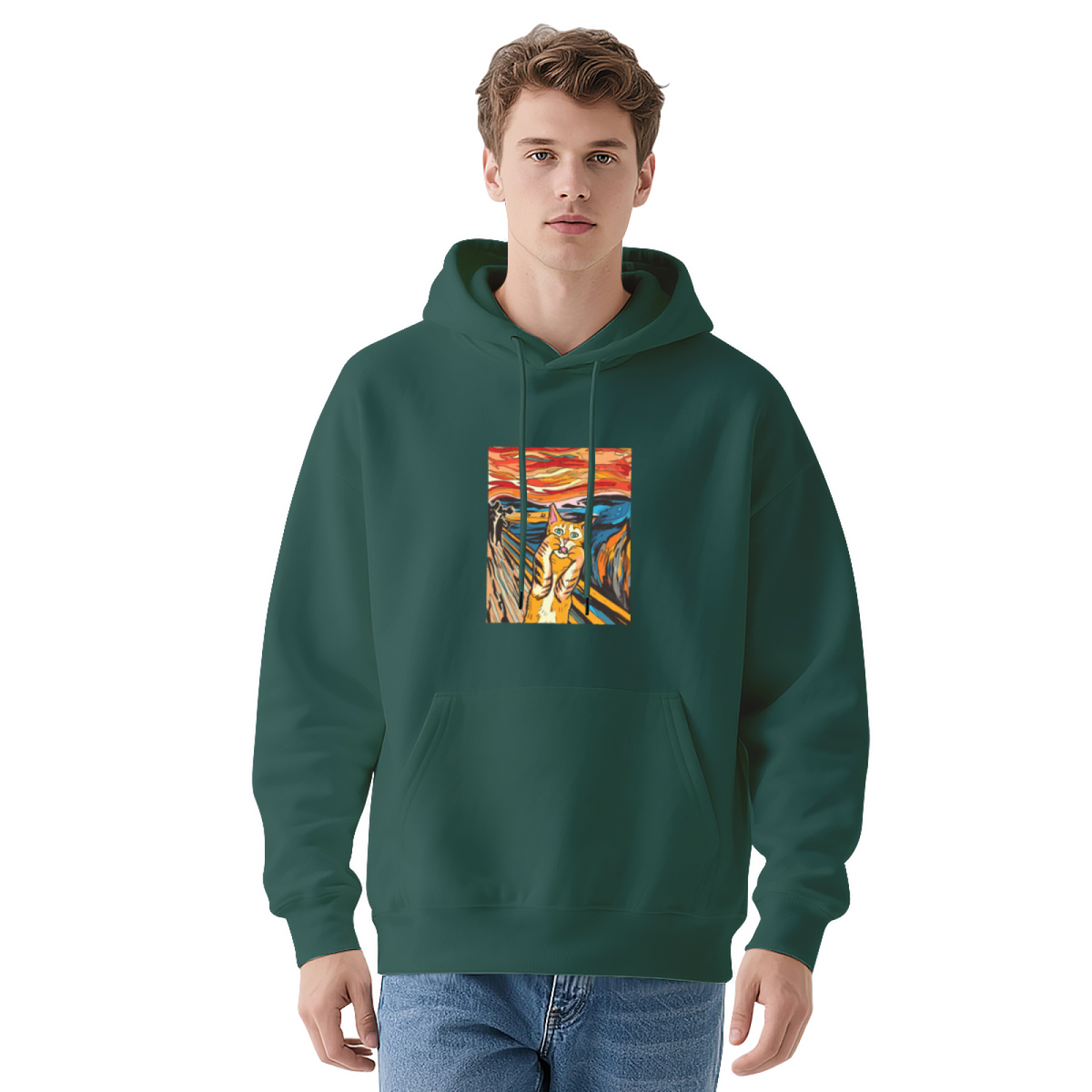 Geometric Art Hoodie - Modern Pattern Pullover #0489