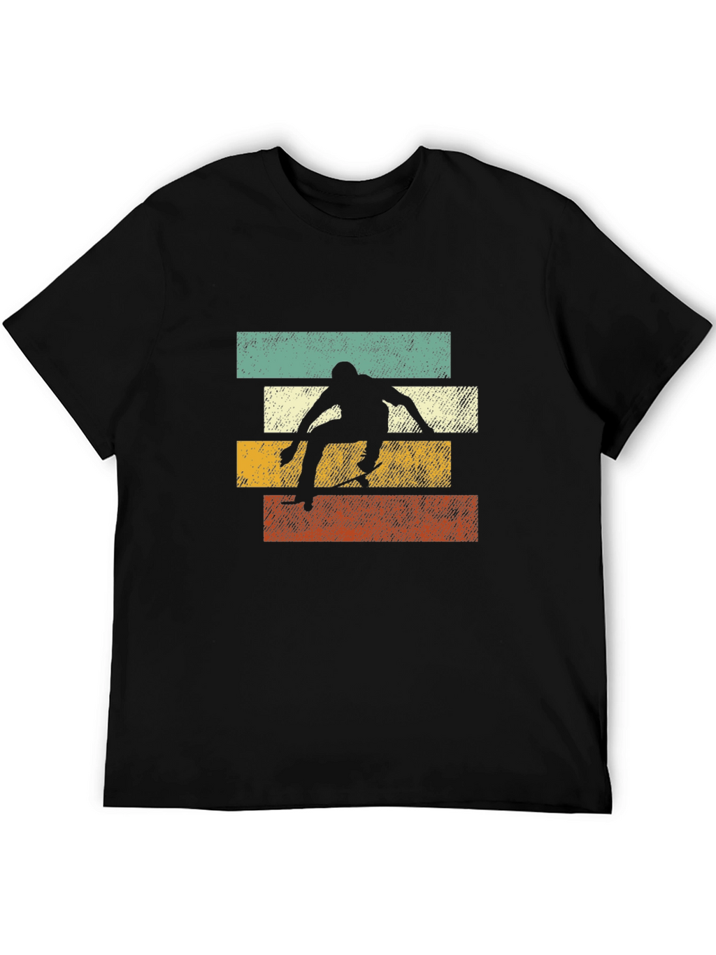 Retro Skateboarder Graphic Tee - Cool Style