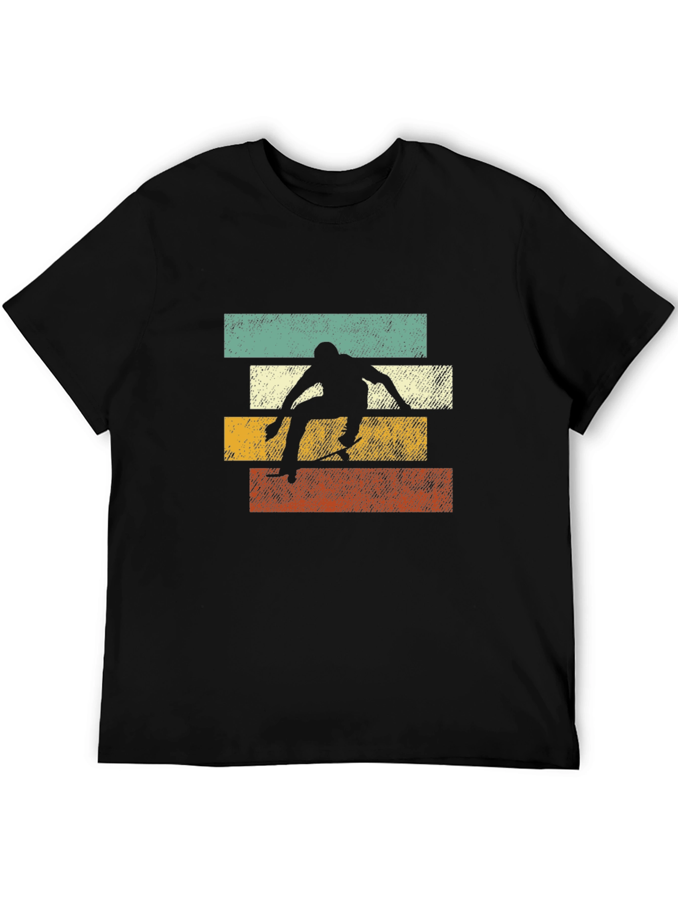Retro Skateboarder Graphic Tee - Cool Style