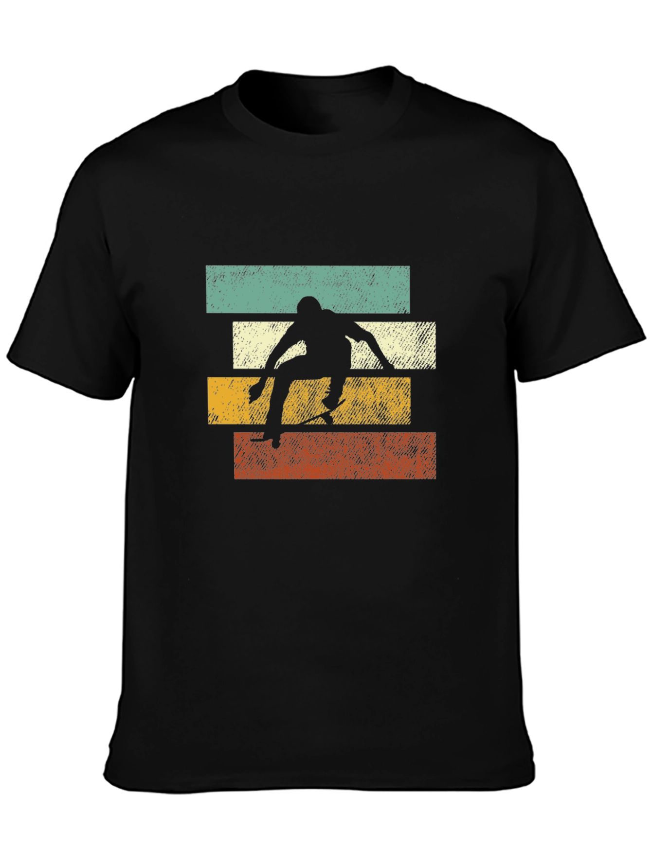 Retro Skateboarder Graphic Tee - Cool Style