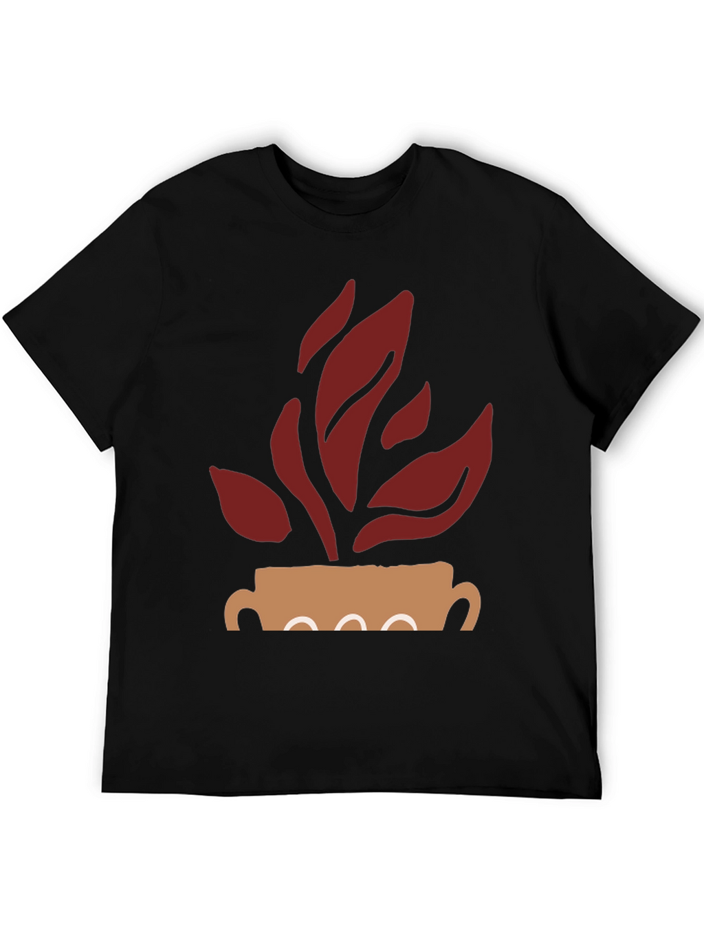 Modern Plant Graphic Tee - Casual Style