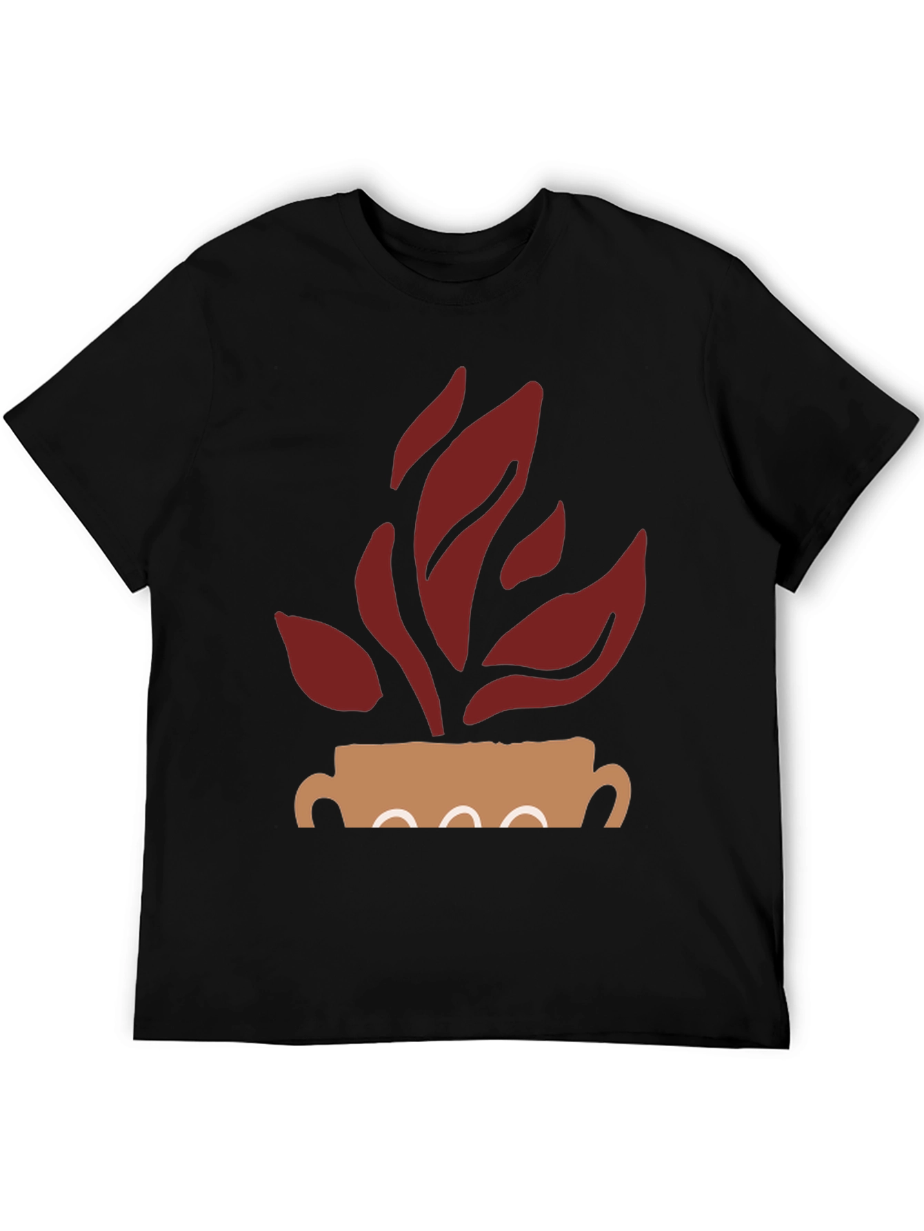 Modern Plant Graphic Tee - Casual Style