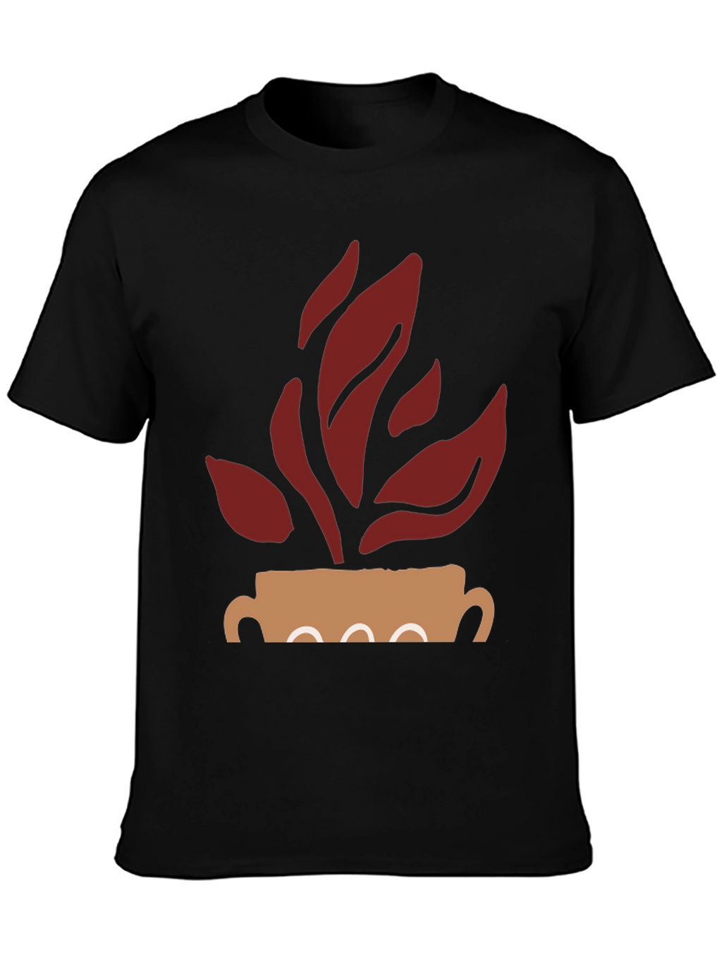 Modern Plant Graphic Tee - Casual Style