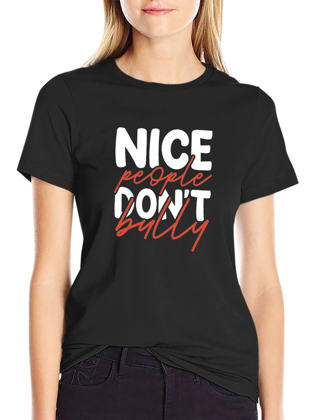 Nice People Dont Bully Graphic Tee
