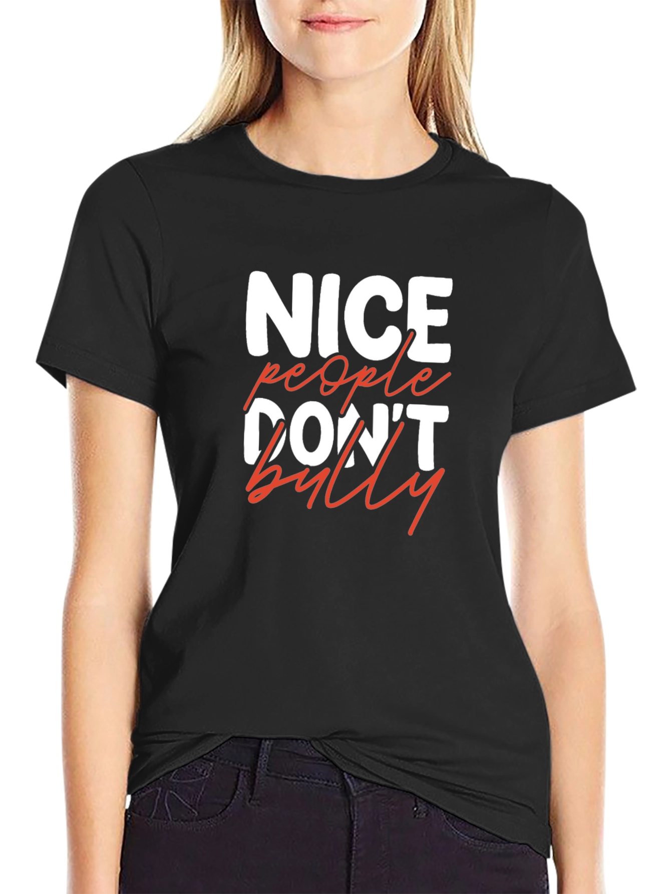 Nice People Dont Bully Graphic Tee