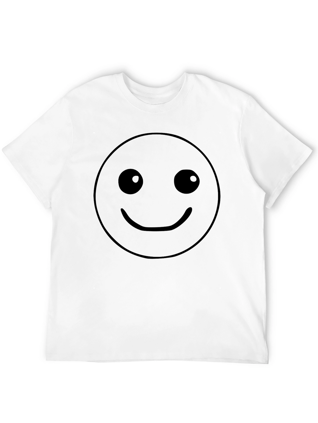 Smiley Face Black T-Shirt - Classic Graphic Tee