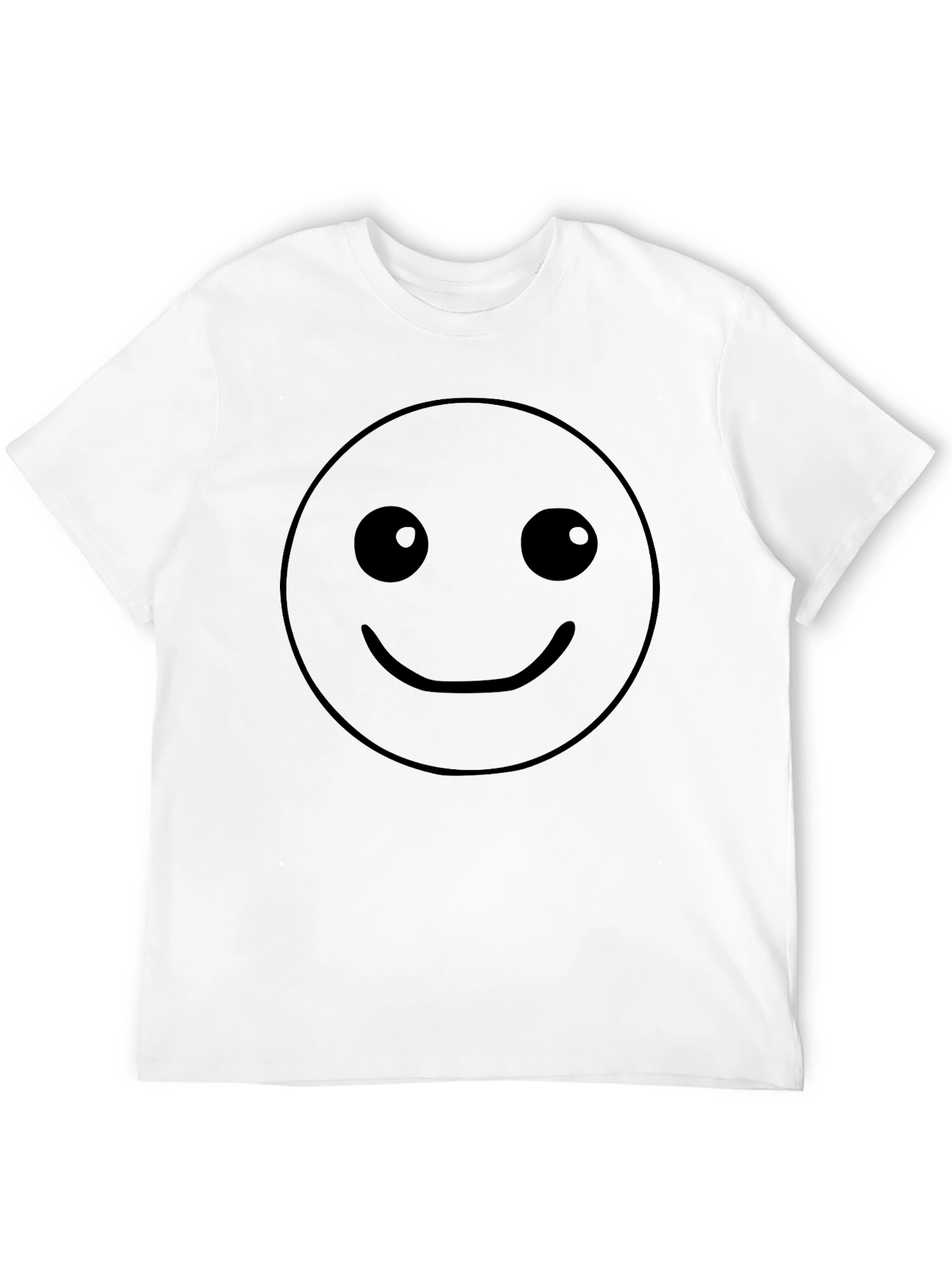 Smiley Face Black T-Shirt - Classic Graphic Tee