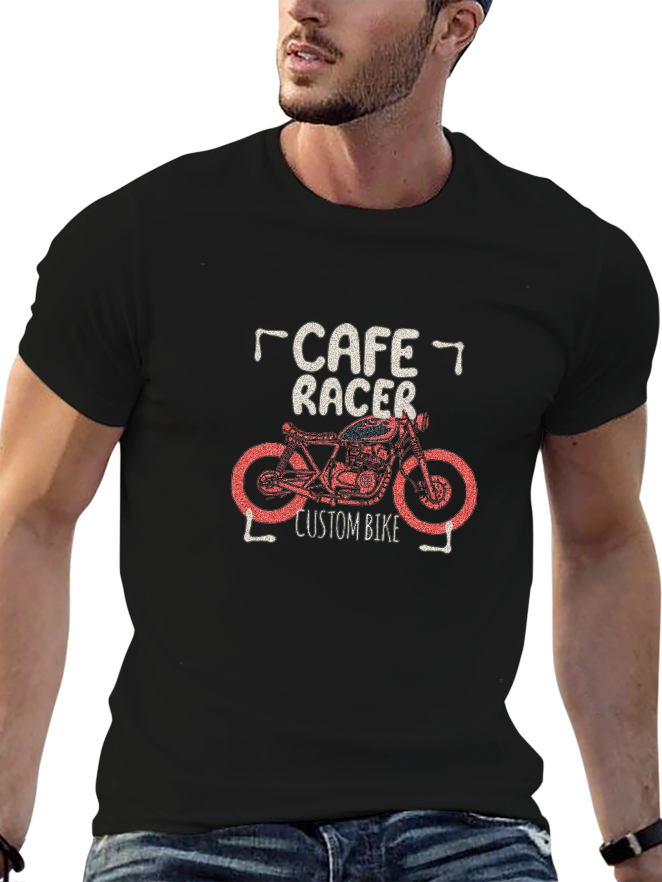 Cafe Racer Custom Bike Graphic T-Shirt