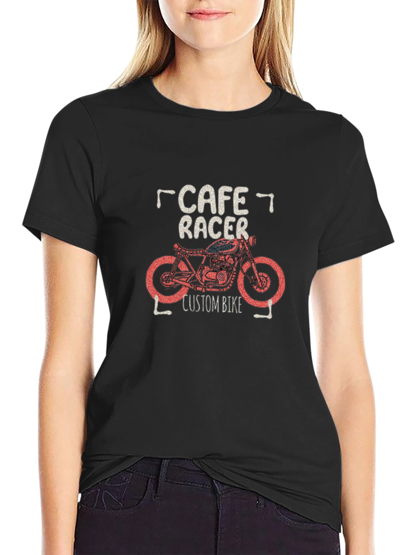 Cafe Racer Custom Bike Graphic T-Shirt