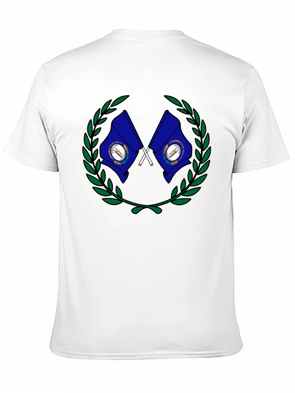 Kentucky Flag Wreath Graphic T-Shirt