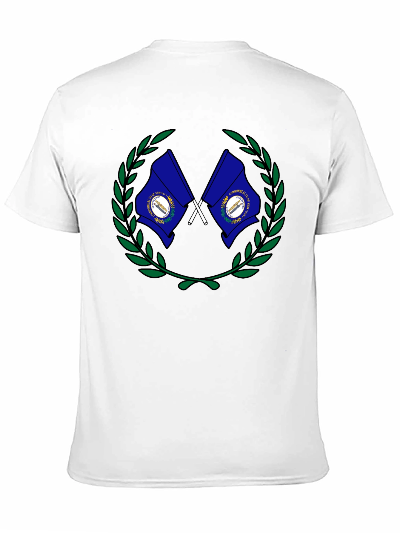 Kentucky Flag Wreath Graphic T-Shirt