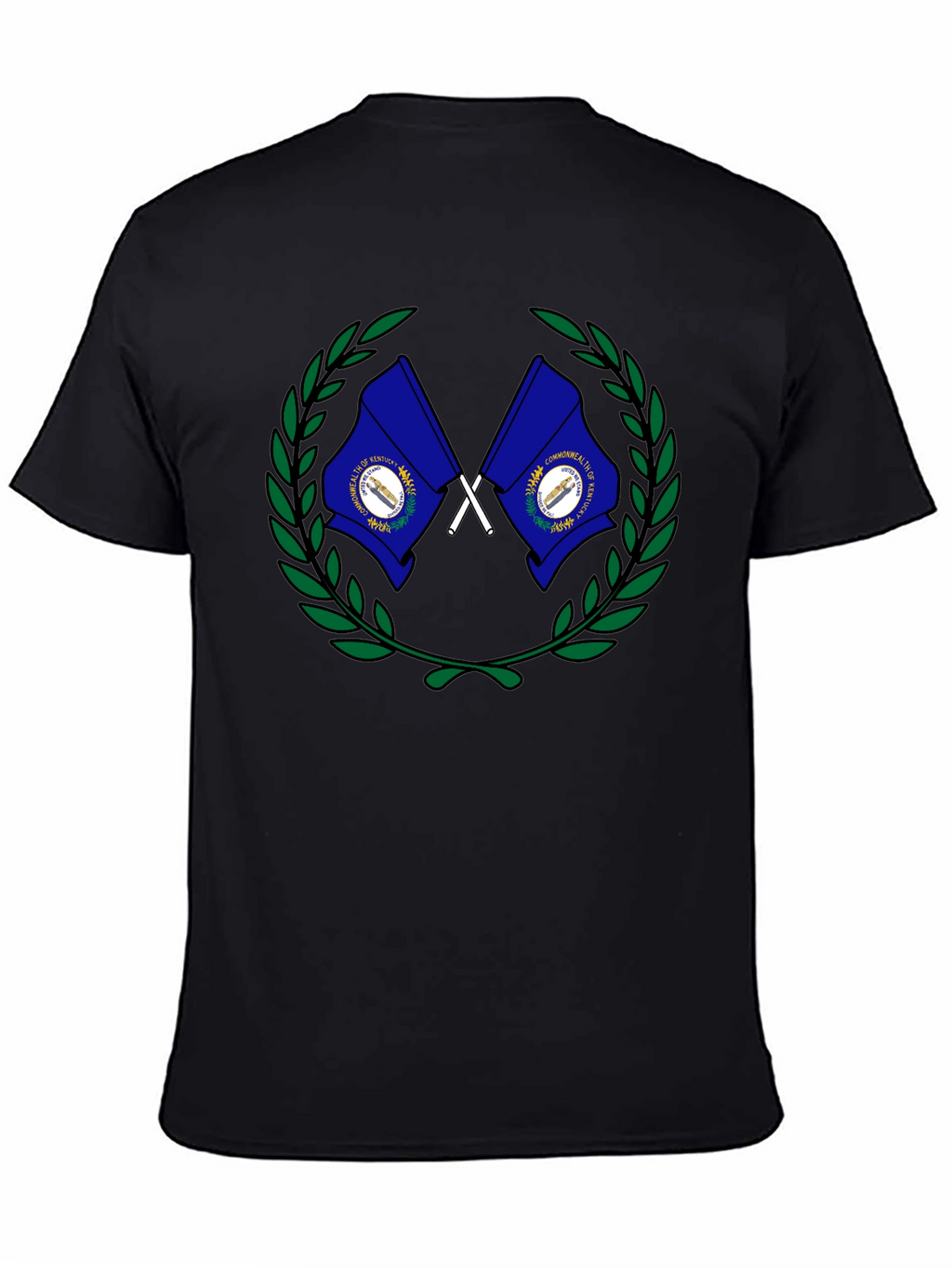 Kentucky Flag Wreath Graphic T-Shirt