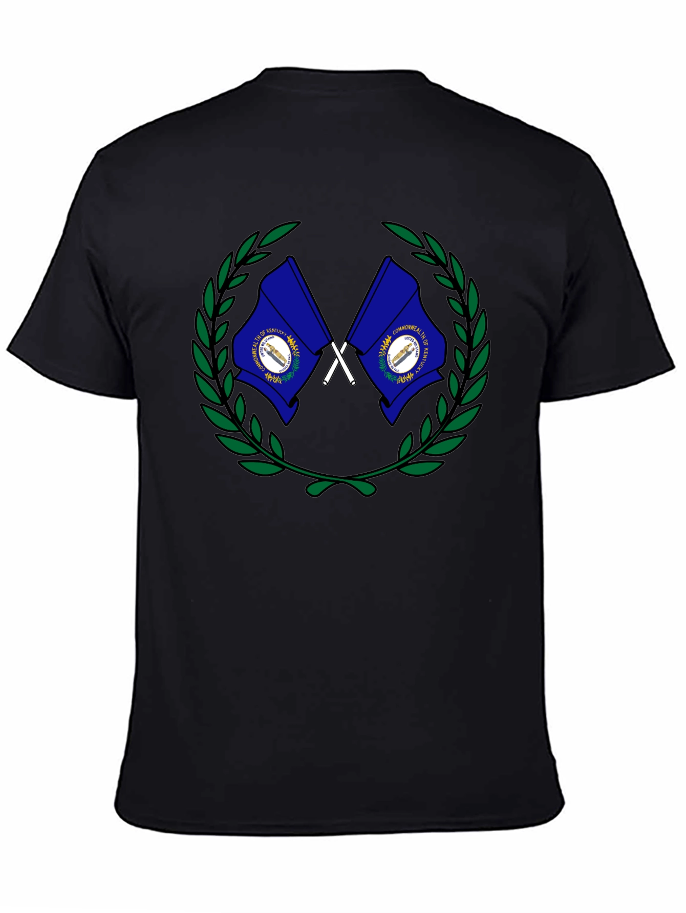 Kentucky Flag Wreath Graphic T-Shirt