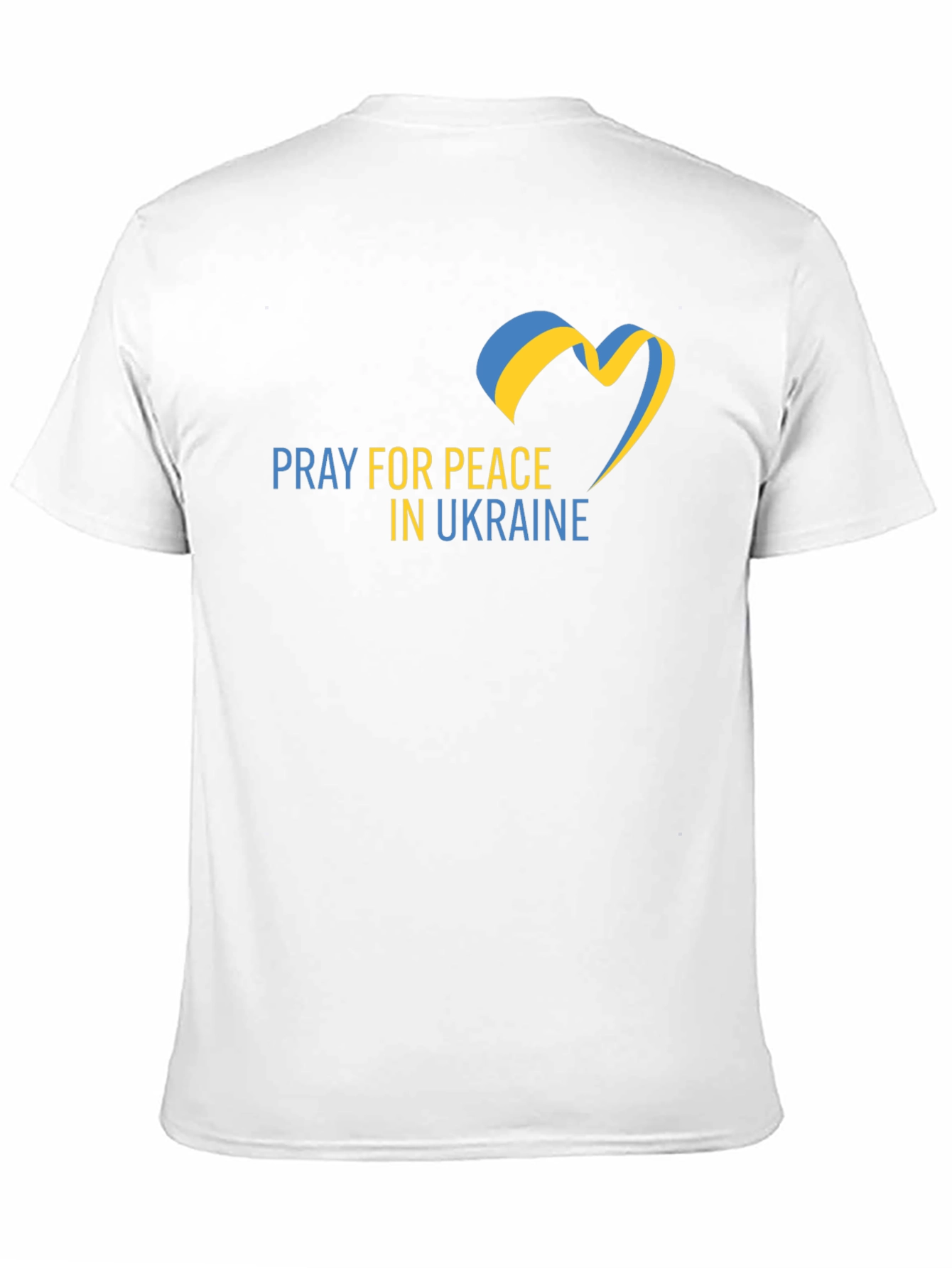 Pray for Peace Ukraine Black T-Shirt