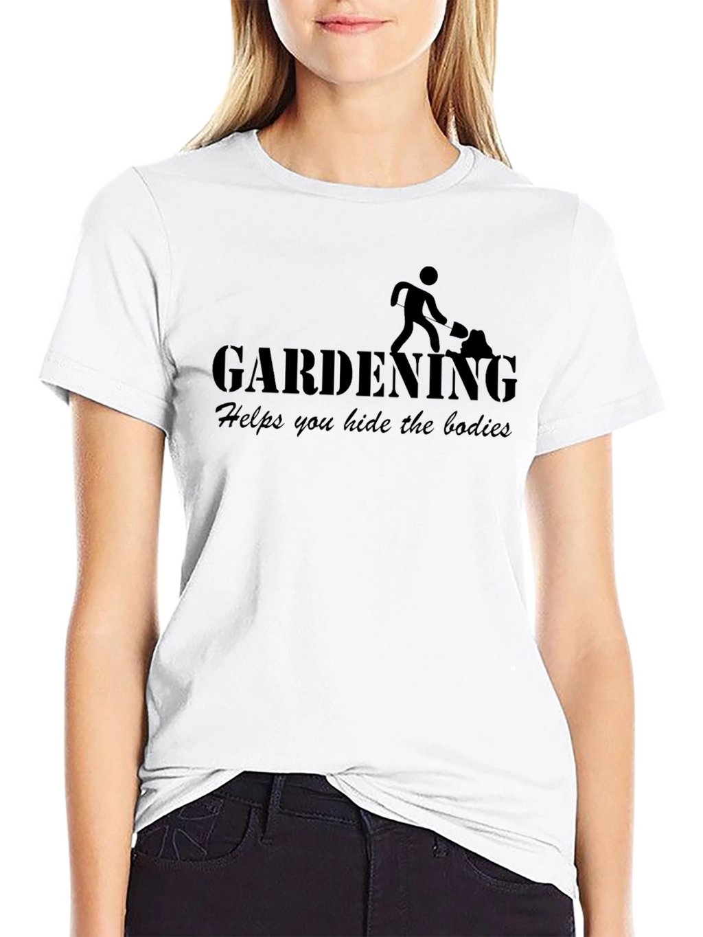 Gardening Helps You Hide the Bodies Funny Mens T-Shirt