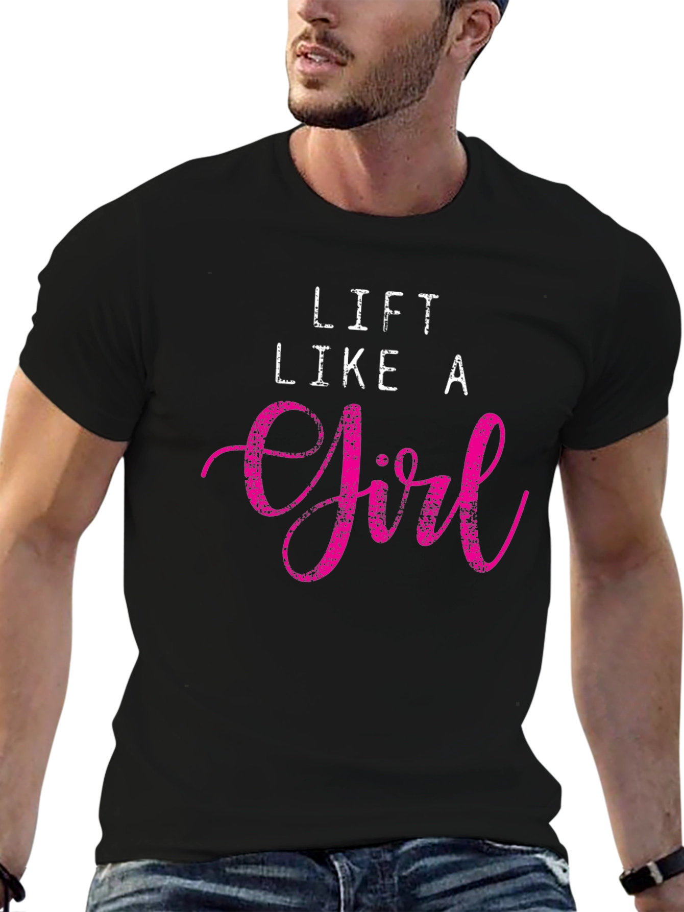Lift Like A Girl Black T-Shirt