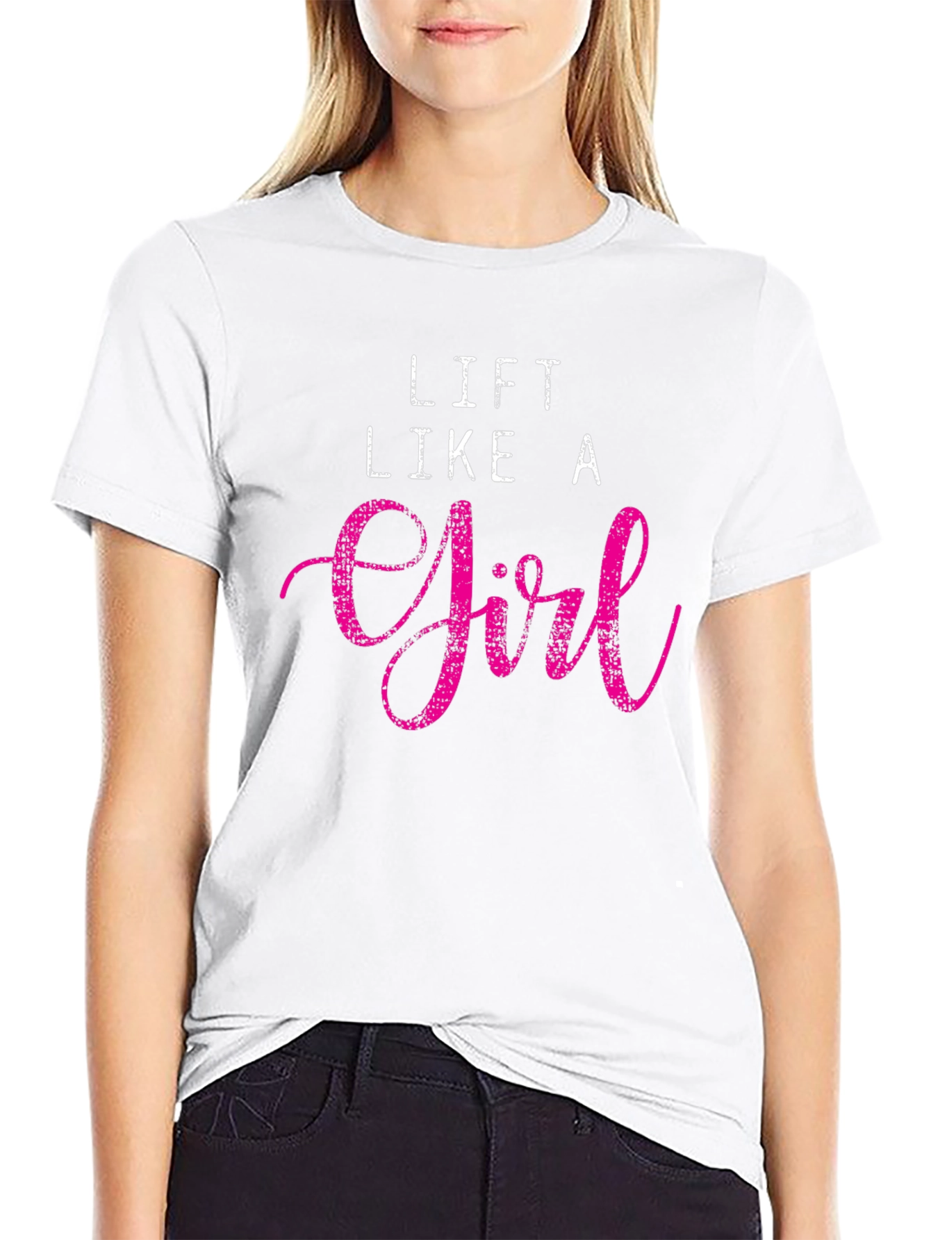 Lift Like A Girl Black T-Shirt