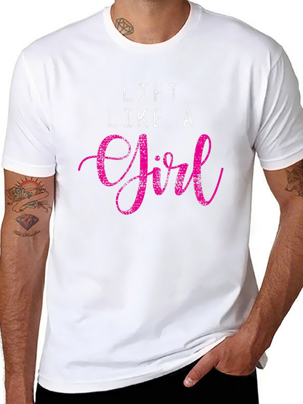 Lift Like A Girl Black T-Shirt