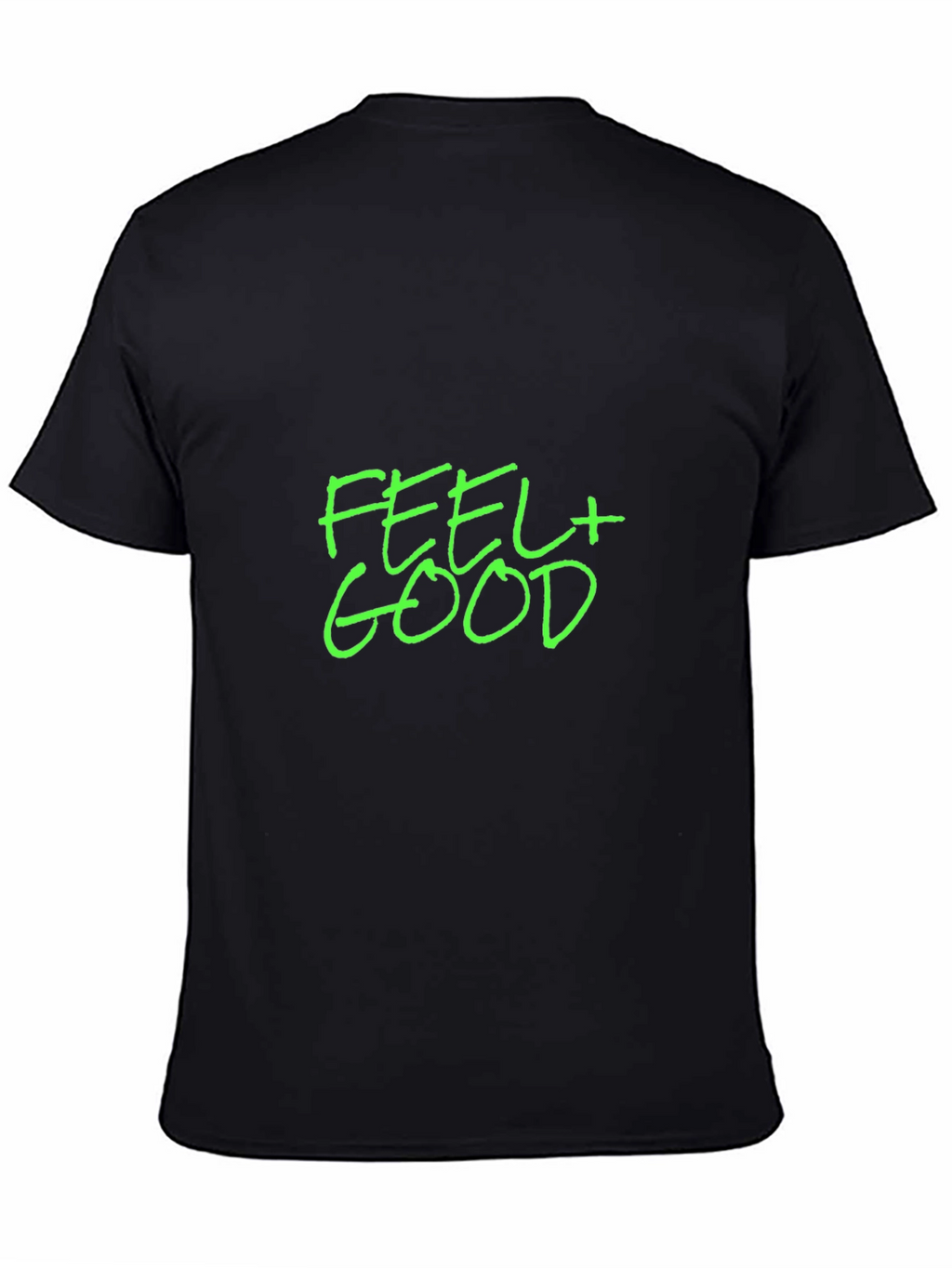 Feel Good Graphic T-Shirt - Black Crew Neck Tee