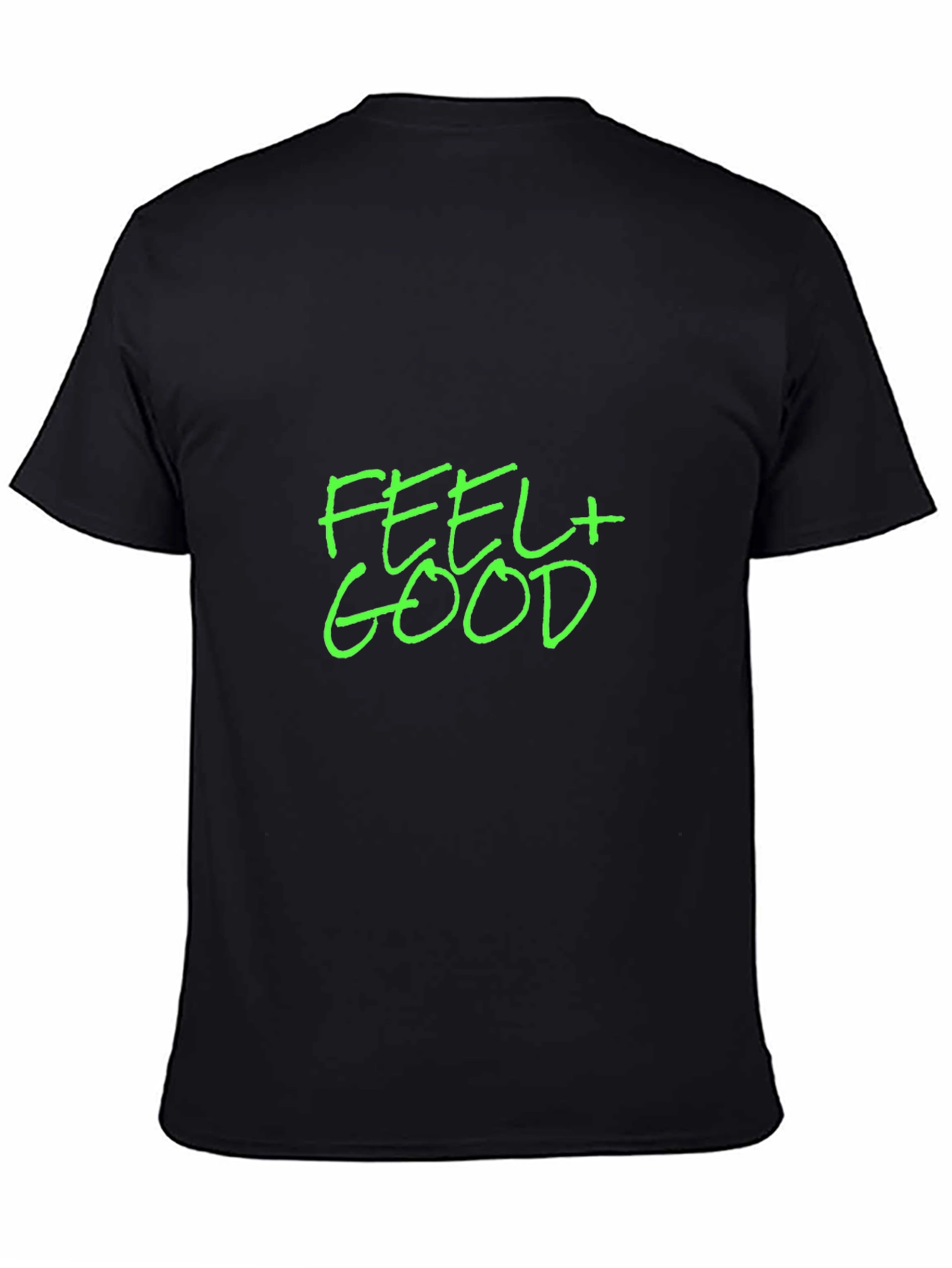 Feel Good Graphic T-Shirt - Black Crew Neck Tee