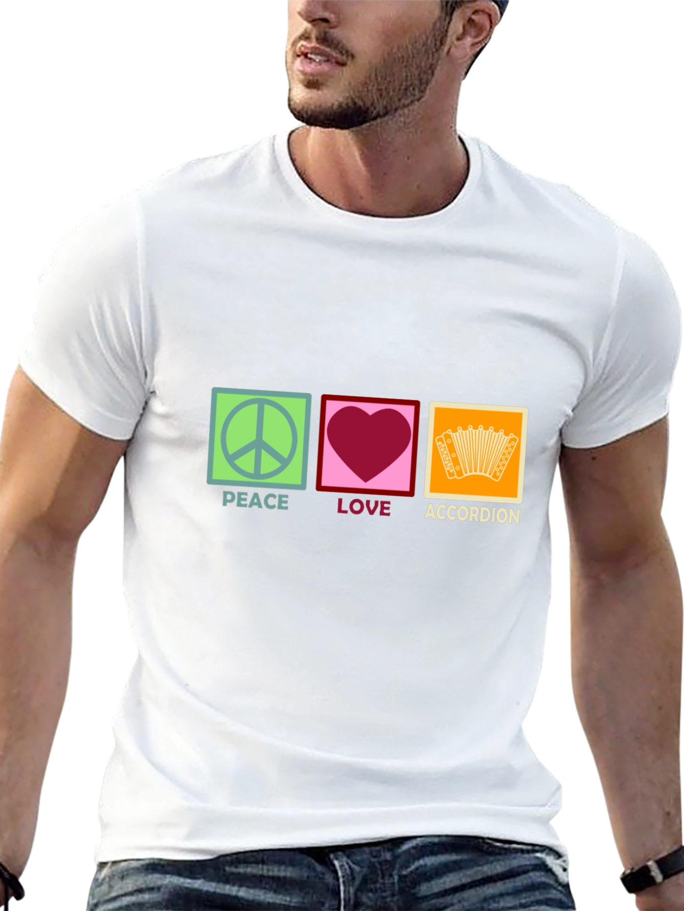 Peace Love Accordion T-Shirt