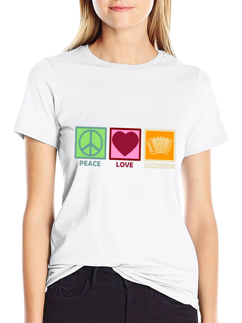 Peace Love Accordion T-Shirt
