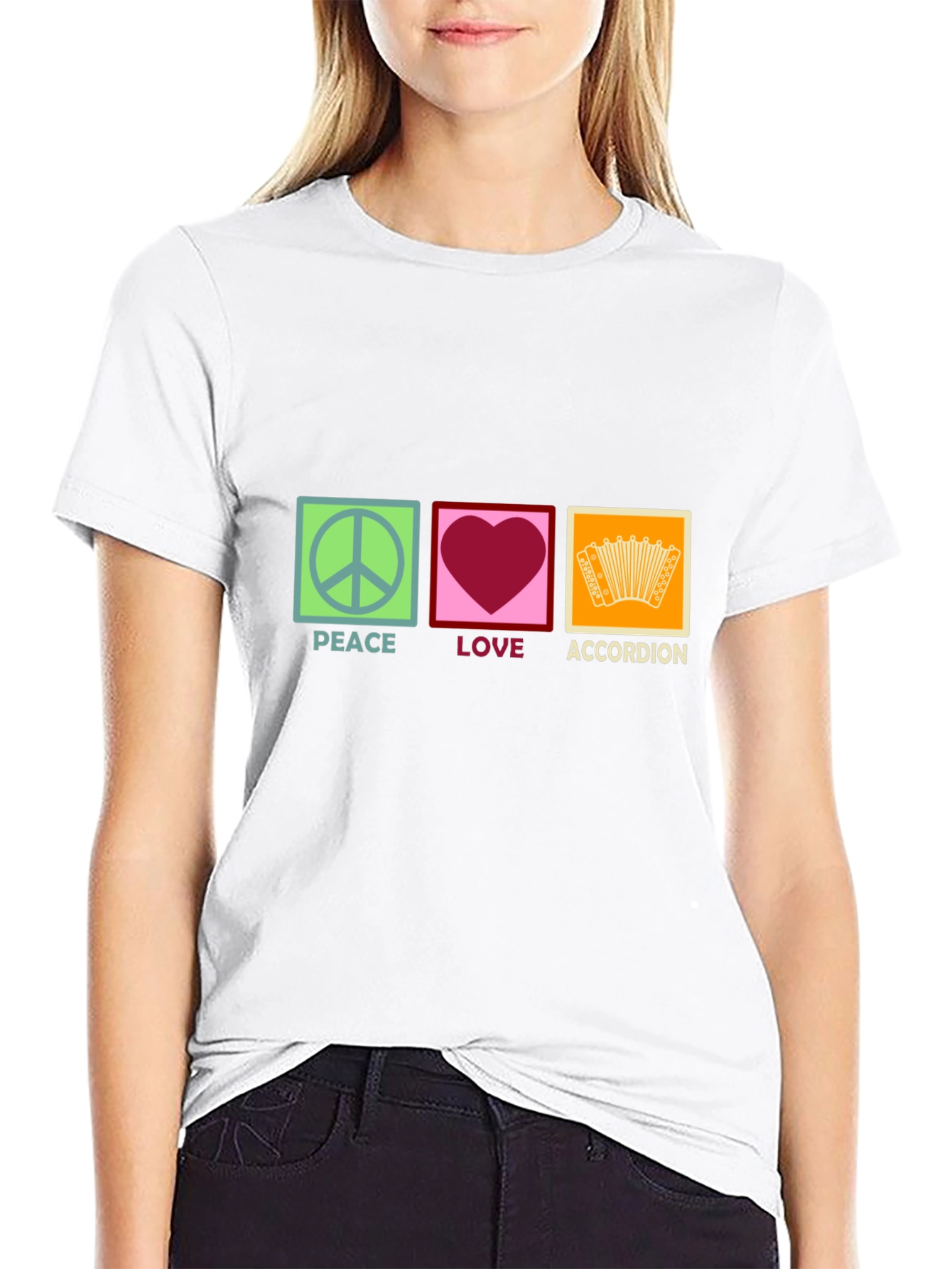 Peace Love Accordion T-Shirt