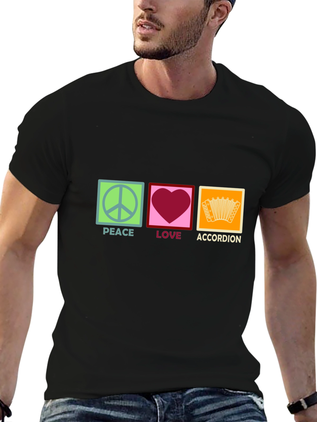 Peace Love Accordion T-Shirt