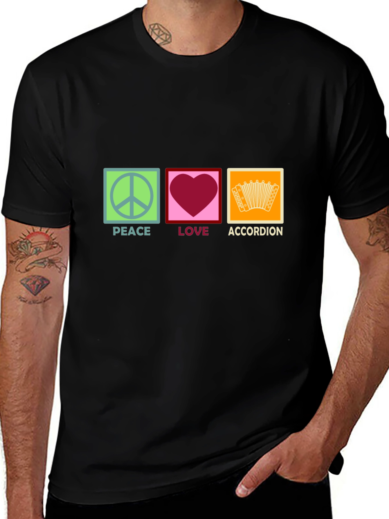 Peace Love Accordion T-Shirt