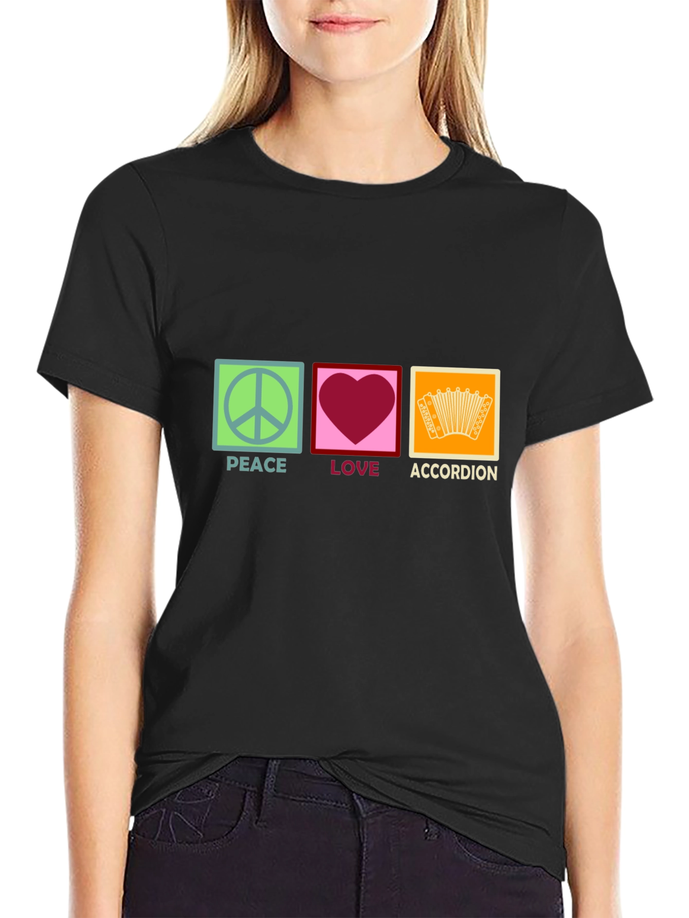 Peace Love Accordion T-Shirt