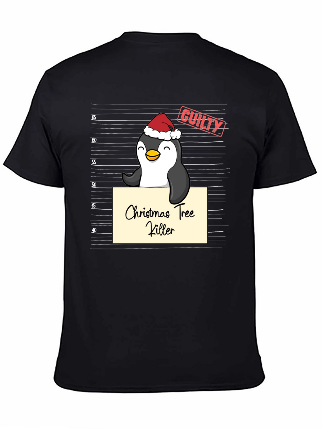 Christmas Tree Killer Penguin T-Shirt