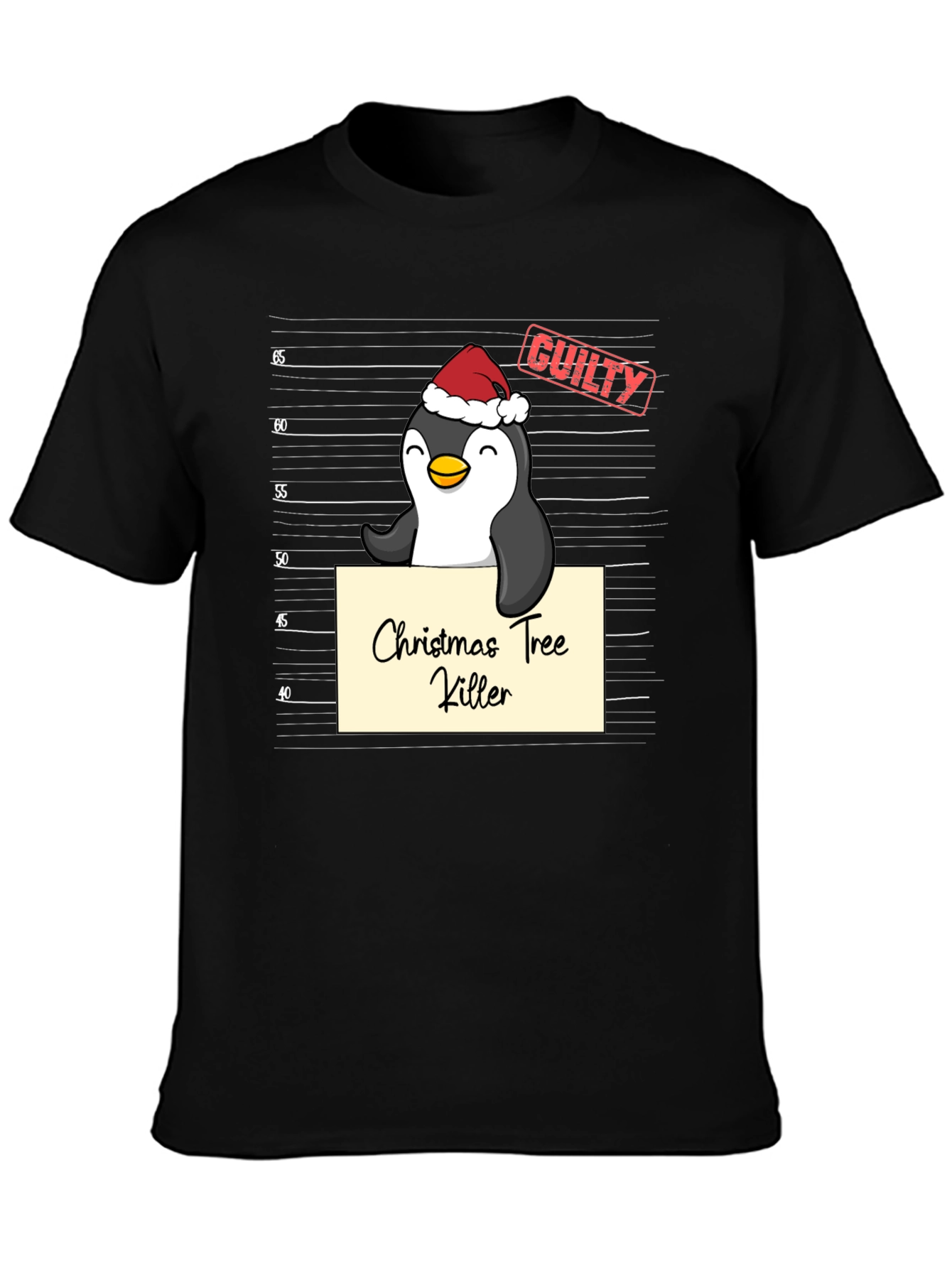 Christmas Tree Killer Penguin T-Shirt